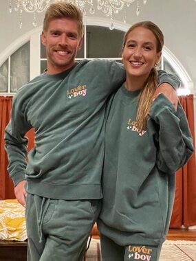 Loverboy Olive Green Crew Neck Sweater